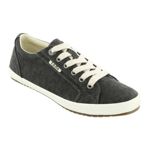 Taos‎ Canvas Star Sneakers Comfortable Ergonomic Lace Up Casual Shoes Womens 7.5 - Picture 1 of 6